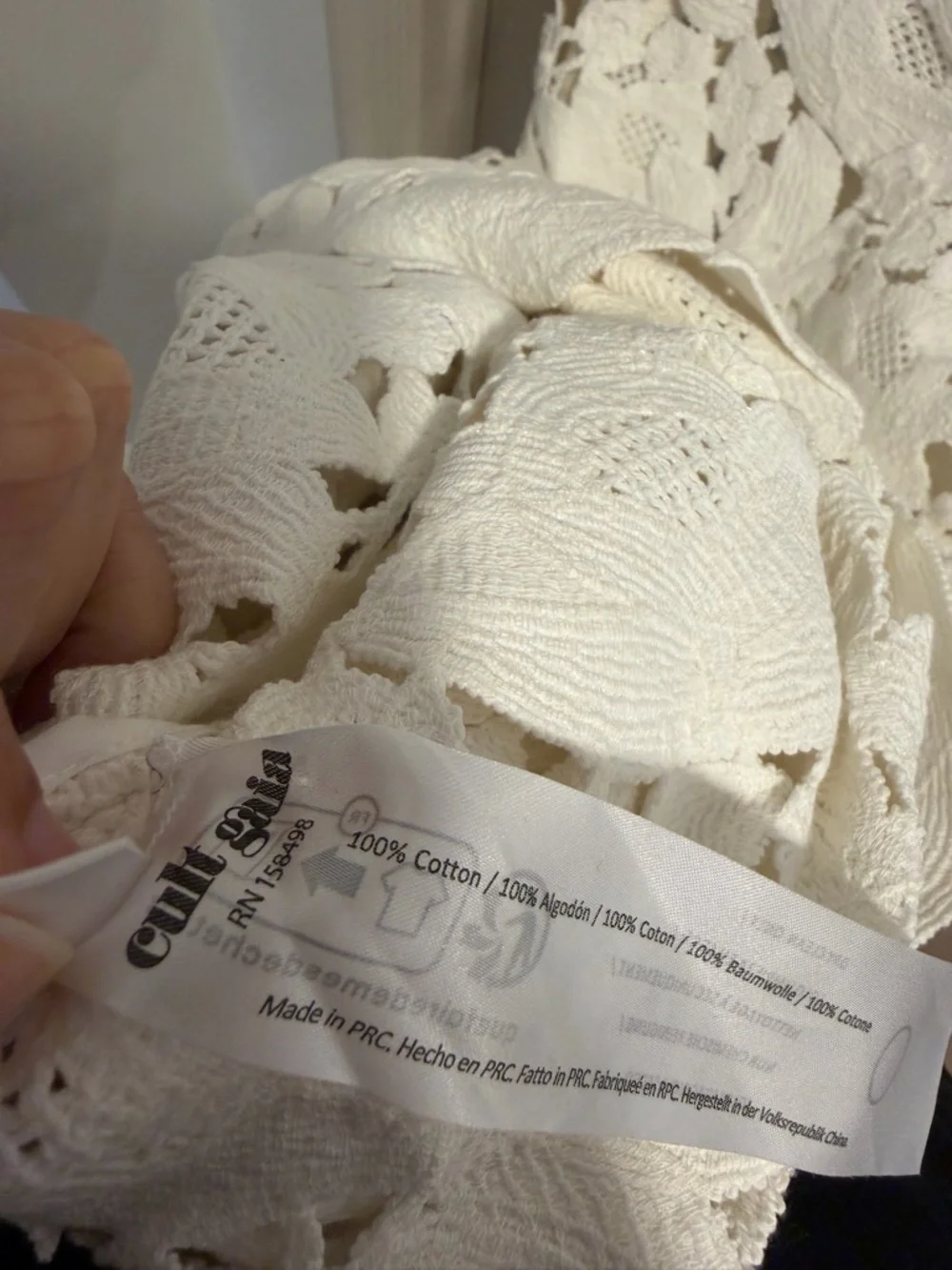 Cult Gaia Kaylina White Strapless Crochet Lace Maxi Dress Size 12 NEW! With tags - Picture 10 of 16